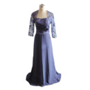 Vintage Strapless Empire Full Length Lace Chiffon Plus Size Mother of The Bride Dresses with Jackets and Hand-made Flowers