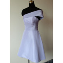 Customize One Shoulder Mini/ Short Satin Bridesmaid Dresses