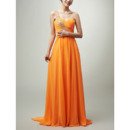 Custom One Shoulder Floor Length Chiffon Evening/ Prom/ Formal Dresses