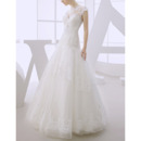 Luxury Beading Appliques Ball Gown Organza Wedding Dresses with Open Back