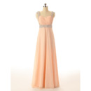 Sweetheart Floor Length Chiffon Evening Dresses with Straps