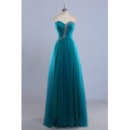Inexpensive Ball Gown Sweetheart Floor Length Tulle Evening Dresses