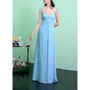 Charming Sweetheart-neckline and Scoop Back Empire Cap Sleeves Chiffon Evening Dresses with Crystal Beaded