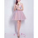 Beautiful V-Neck Short Tulle & Lace Homecoming Party Dresses with Sequined Detailing