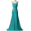Classy Sweetheart Pleated Chiffon Evening Dresses with Beaded Detail