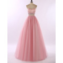 Dramatic Ball Gown Two-Piece Prom/ Party Dresses with Crystal Embellished Bodice