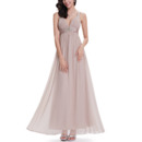 Ruched Bust Chiffon Evening Dresses