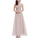 Affordable Wide Straps Pleated Chiffon Evening Dresses