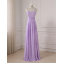 Plunging V-back Floor Length Chiffon Evening/ Prom/ Formal Dresses with Rhinestone Bodice