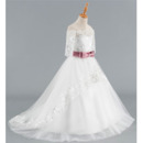 White Tulle First Communion Dresses