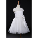 White Tulle Flower Girl Dresses