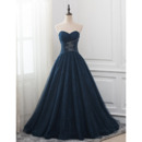 Gorgeous Shimmering Beaded Sweetheart Full Length Ruched Lace Prom Party/ Formal Dresses