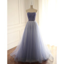 Gorgeous Shimmering Strapless Beading Tulle Prom Party/ Formal Dresses