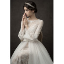 Dramatic Illusion Back Wedding Dresses