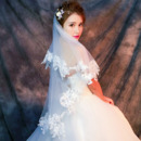 2 Layers 150cm Tulle with Embroidery Wedding Veils