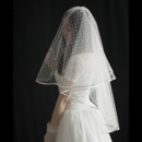 2 Layers Elbow-Length Tulle with Dot Wedding Veils