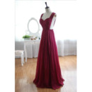 Seductive Sweetheart Neckline Backless Chiffon Evening Dresses with Pleated Bust and Skirt