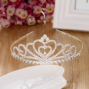 Princess Sparkling Crystals Silver First Communion Flower Girl Tiara/ Wedding Headpiece