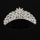 Amazing New Design Crystal Leaf-inspired Silver First Communion Flower Girl Tiara Comb