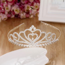 Cute New Design Crystal Heart-inspired First Communion Flower Girl Tiara Comb Crown