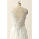 Pleated Chiffon Skirt Wedding Dresses