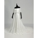 Elegant Ivory Chiffon Wedding Dresses