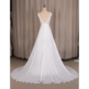 Tailored Flowing Chiffon Wedding Dress