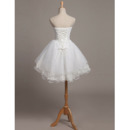 Lace Bodice Short Wedding Dresses